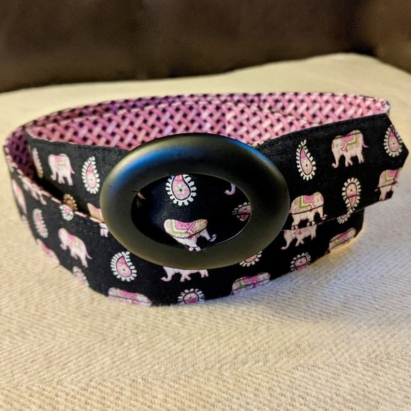 Vera Bradley Reversible Elephant-Print Belt - Picture 1 of 6